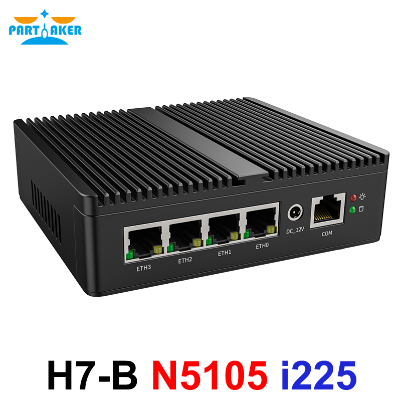 Pfsense Firewall Router 2.5G 4 I226 - มินิพีซี Partaker รุ่น N5105 N150 J4125