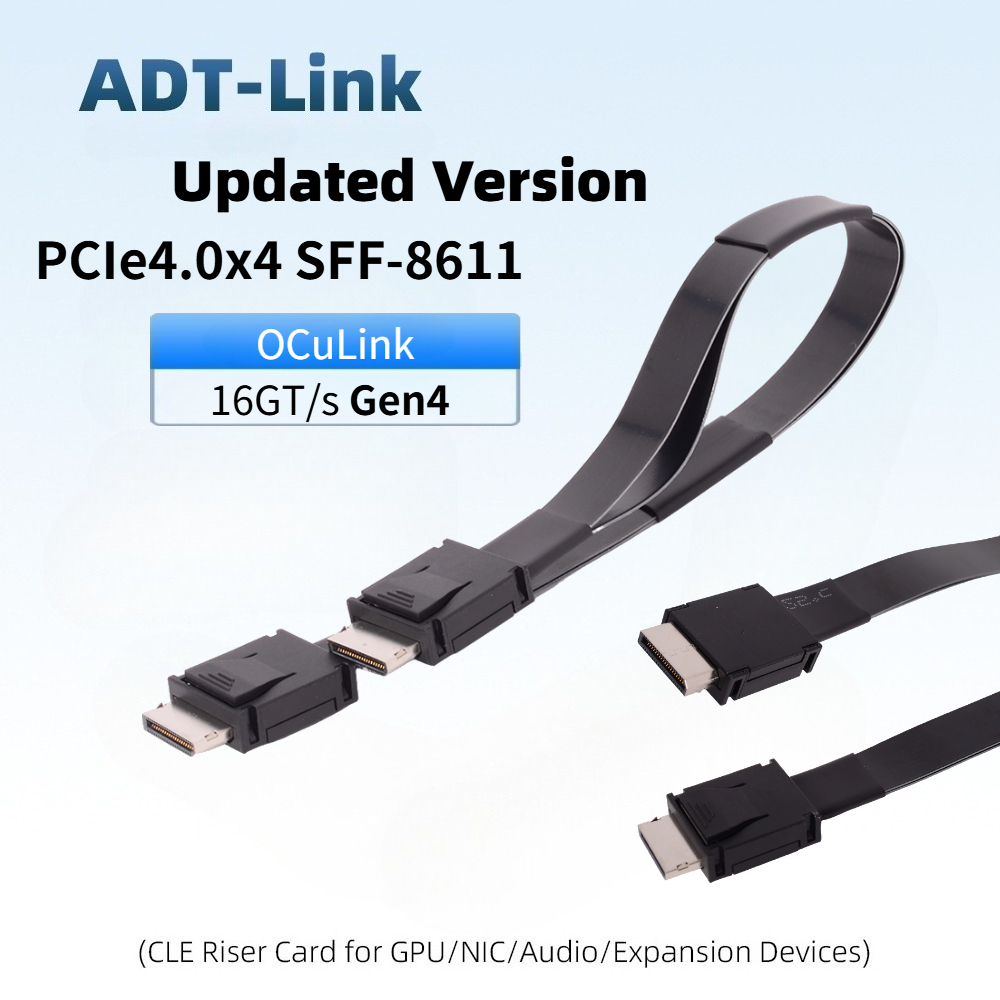 Oculink Egpu Mini Pc - ADT-Link สายต่อขยาย PCI-E 4.0 X4 SFF-8611