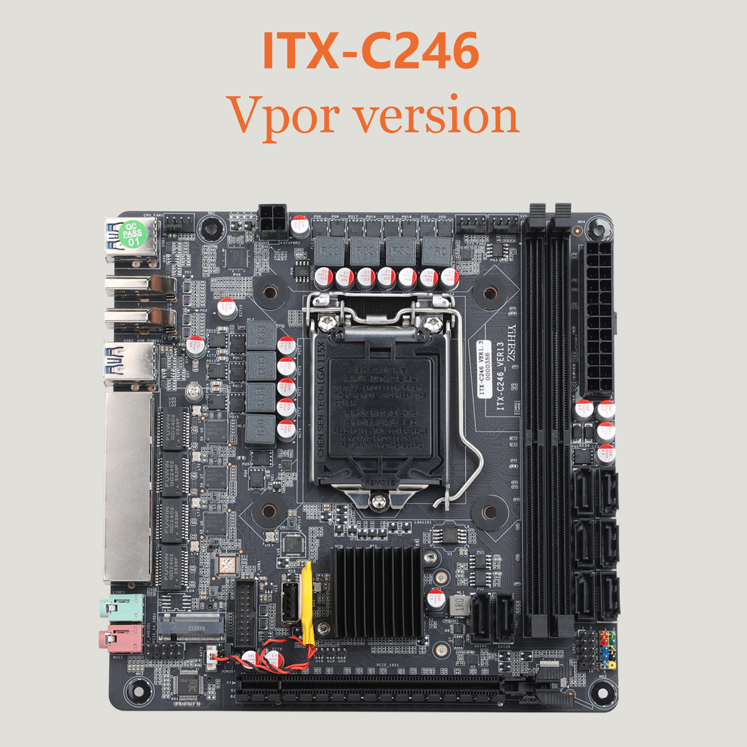 Nas Motherboard 8 Sata Mini Itx - C246 มินิ-ITX เมนบอร์ด 8 ช่อง NAS