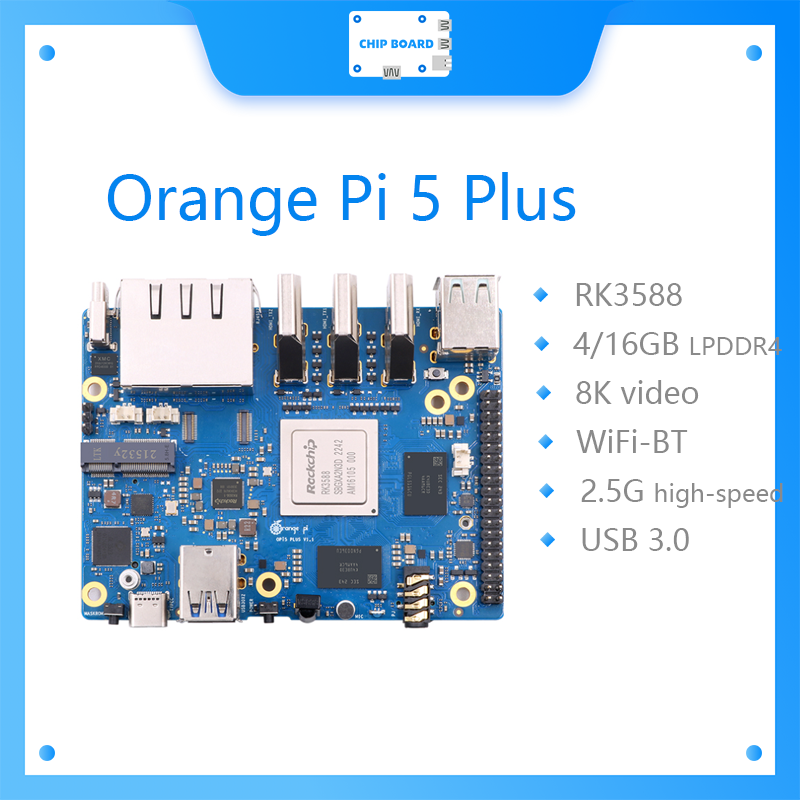 Rockchip Rk3588 Development Board - Orange Pi 5 Plus คอมพิวเตอร์บอร์ดเดี่ยว RK3588