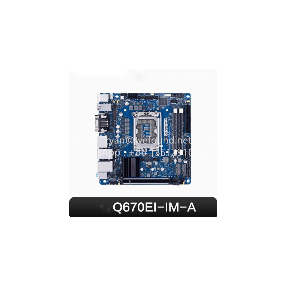 Lga1700 Itx Motherboard Ddr5 - Q670EI-IM-A เมนบอร์ด mini-ITX LGA1700 ซ็อกเก็ตสําหรับโปรเซสเซอร์รุ่นที่ 12/13/14,