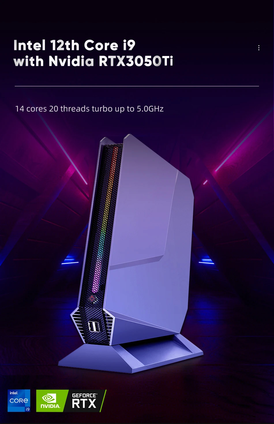 Intel Core I9 13900H Mini Pc - คอมพิวเตอร์เกมมิ่งสำหรับนักเล่นเกมโดยเฉพาะ Intel Core i9 13900H 12900H