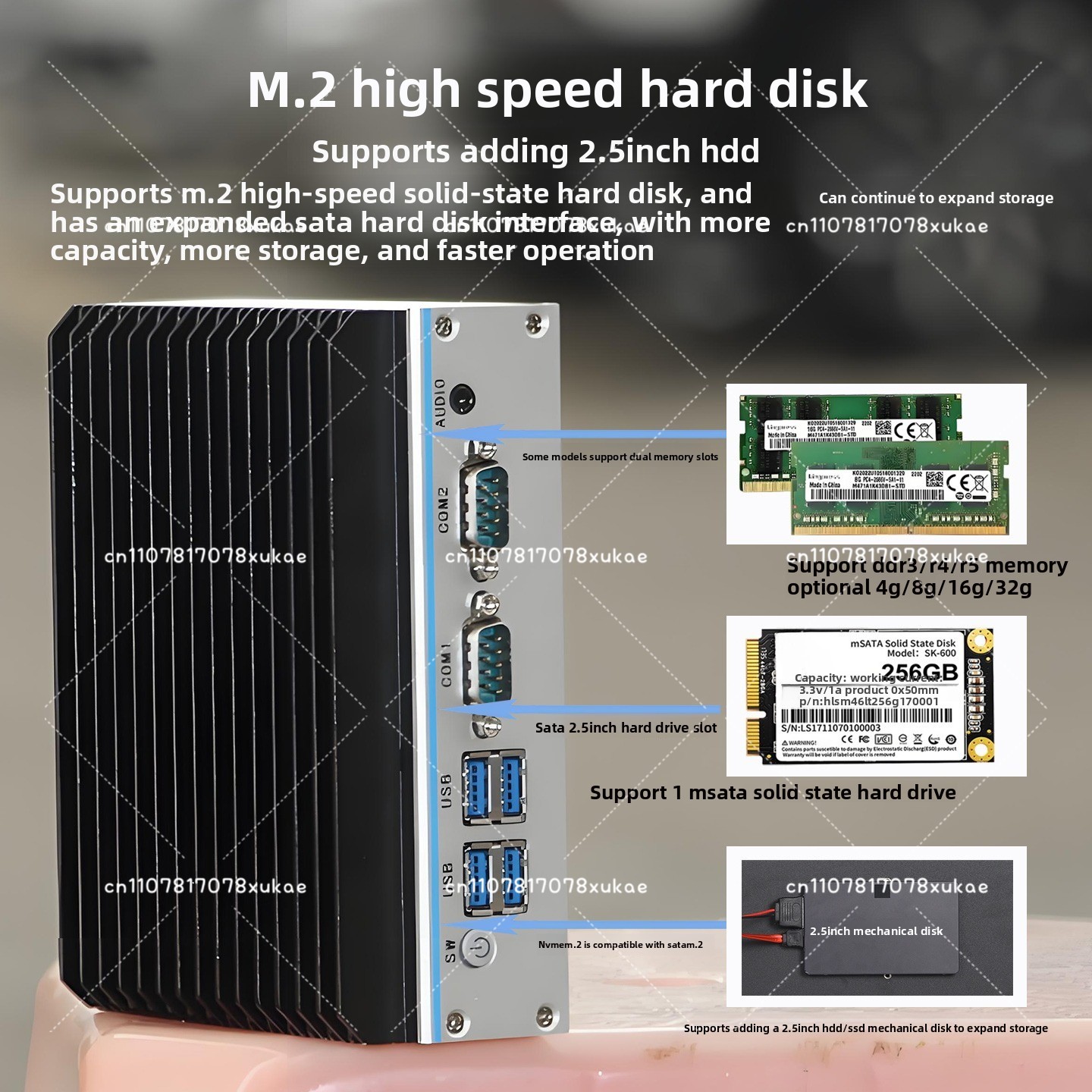 Fanless Industrial Pc Rs485 Core I7 - มินิพีซีอุตสาหกรรม - Quad-Core N100/J1900/J6412, รุ่นที่ 12
