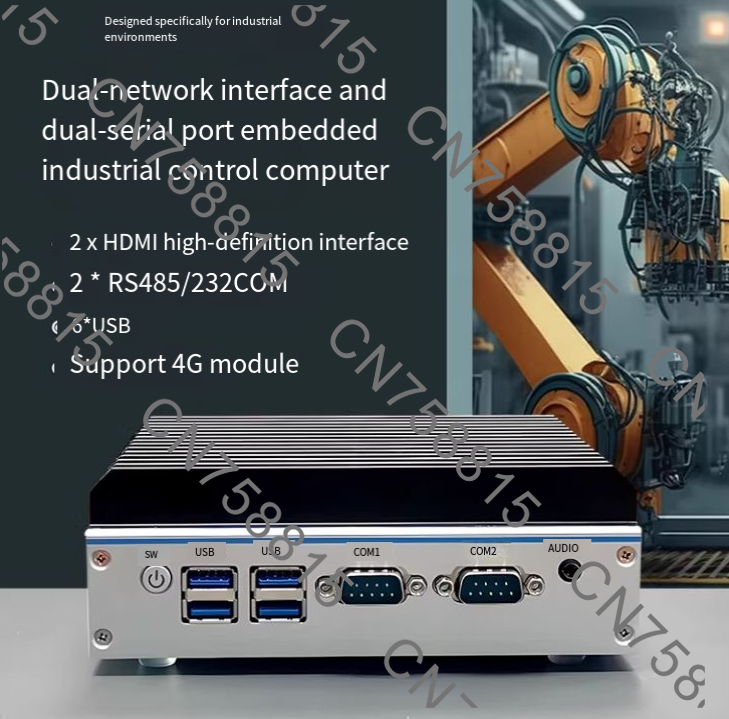 Fanless Industrial Pc Rs485 Core I7 - คอมพิวเตอร์อุตสาหกรรมแบบฝังตัวไร้พัดลม พร้อมพอร์ต LAN คู่/Serial RS485 -