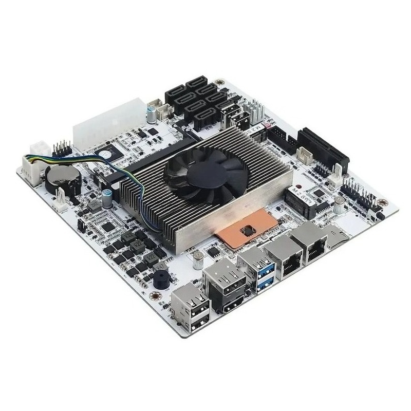 Nas Motherboard 8 Sata Mini Itx - เมนบอร์ด NAS ขนาดเล็ก Mini‑ITX สีขาว พร้อม