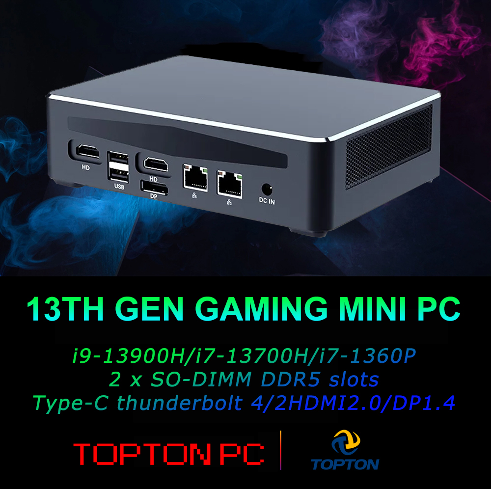Intel Core I9 13900H Mini Pc - คอมพิวเตอร์เดสก์ท็อปอันทรงพลังพร้อม Core i9 13900H i7 13700H