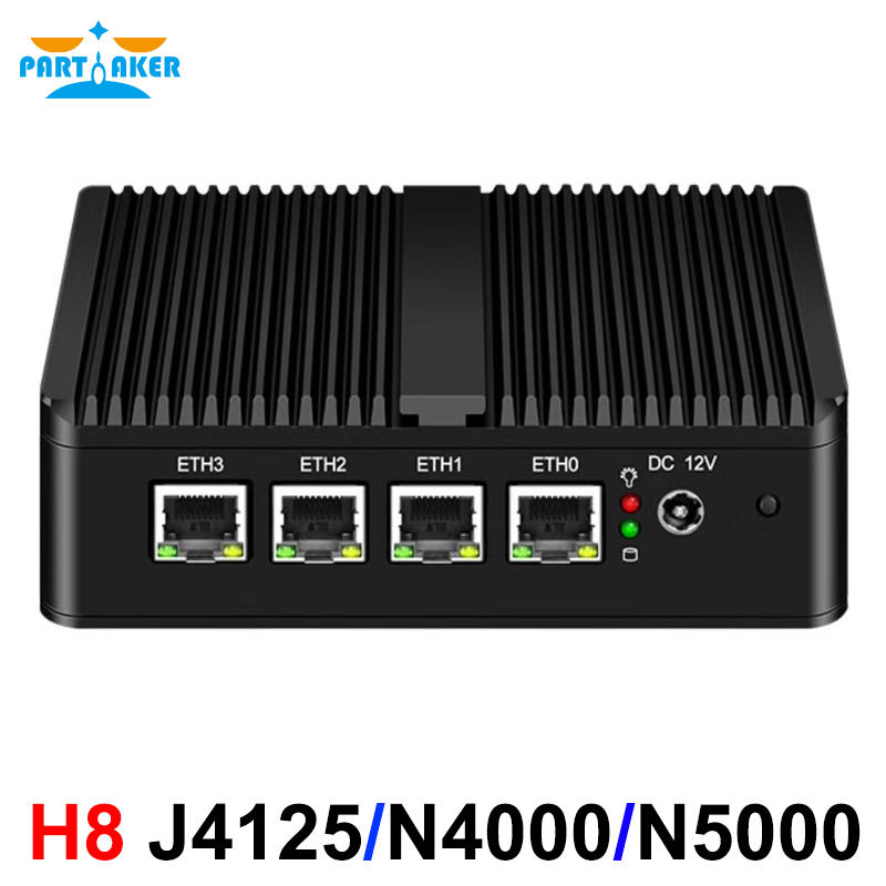 Pfsense Firewall Router 2.5G 4 I226 - เราเตอร์ pfSense แบบไม่มีพัดลม Partaker รุ่น Celeron