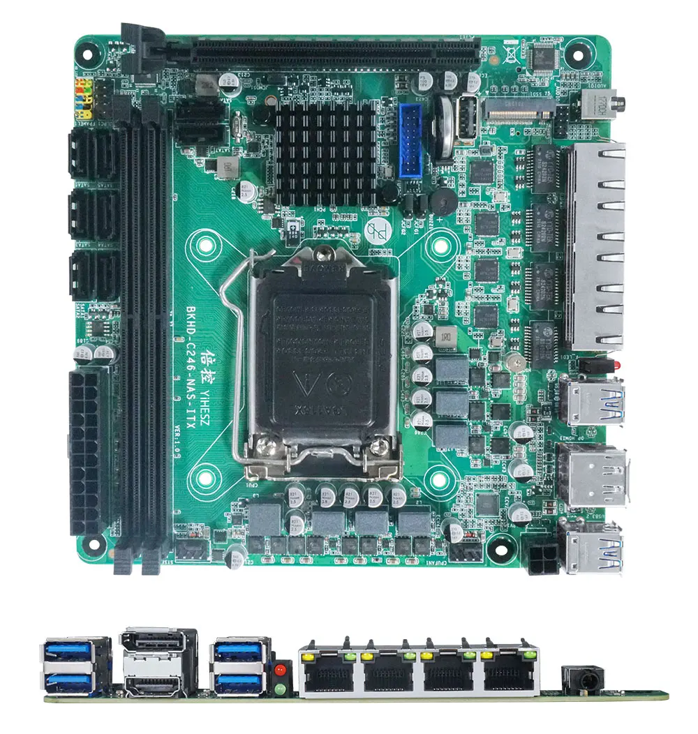เมนบอร์ด C246 ITX NAS รองรับซี - Nas Motherboard 8 Sata Mini Itx บทวิจารณ์และราคา