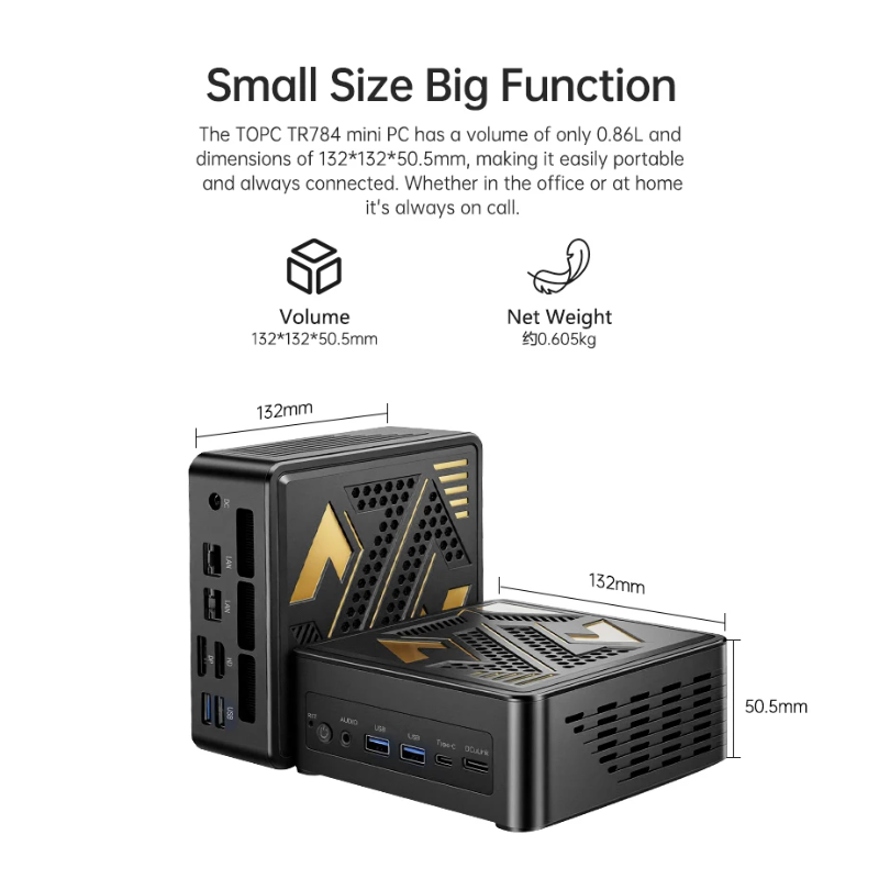 TOPC OCuLink มินิพีซี Ryzen 7  - Oculink Egpu Mini Pc บทวิจารณ์และราคา