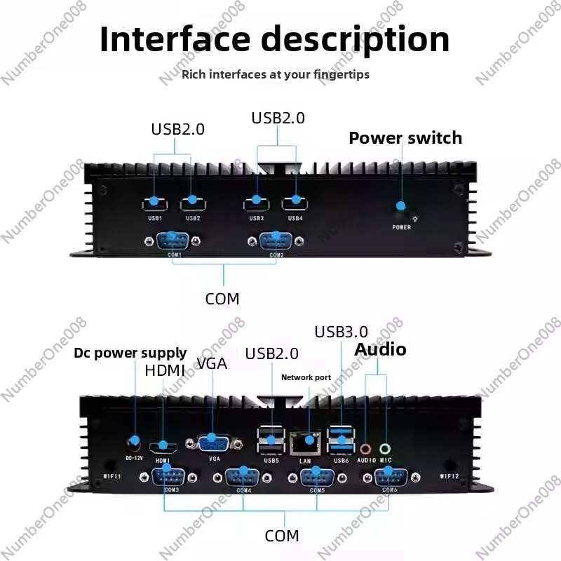 คอมพิวเตอร์อุตสาหกรรมขนาดเล็ก  - Fanless Industrial Pc Rs485 Core I7 บทวิจารณ์และราคา
