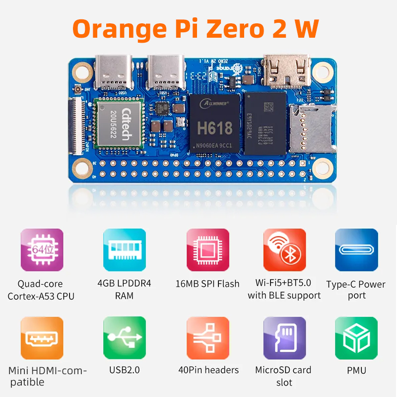 Orange Pi Zero 2W 4GB 2GB 1.5G - Rockchip Rk3588 Development Board บทวิจารณ์และราคา