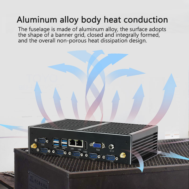 มินิพีซีอุตสาหกรรมแบบไร้พัดลม  - Fanless Industrial Pc Rs485 Core I7 บทวิจารณ์และราคา